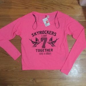 Neon pink h&m Long sleeve shirt